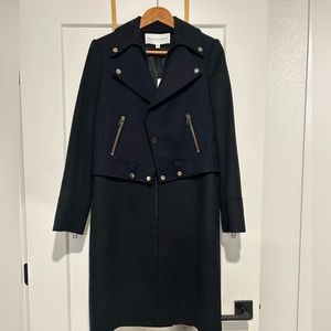 Veronica Beard Navy Alcott Vest Coat size 8 Cashmere/Virgin Wool